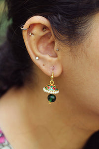 Indian meena kari earrings-Meena Earrings- Indian earrings- Dangle earrings- Tribal Gypsy Earrings- Boho earrings- Jewelry- Bohemian jewelry