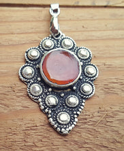 Tribal Stone Pendant: Gilit Silver, Turquoise, Lapis & Carnelian