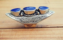 Lapis Statement Ring â€“ Afghan Wirework, Size 7