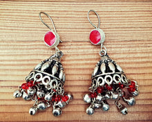 Crescent earrings- Half moon earrings-  Tribal Hoop earrings- Bohemian jewelry- Gypsy jewelry- Tribal earrings- Dangle earrings- Half moon