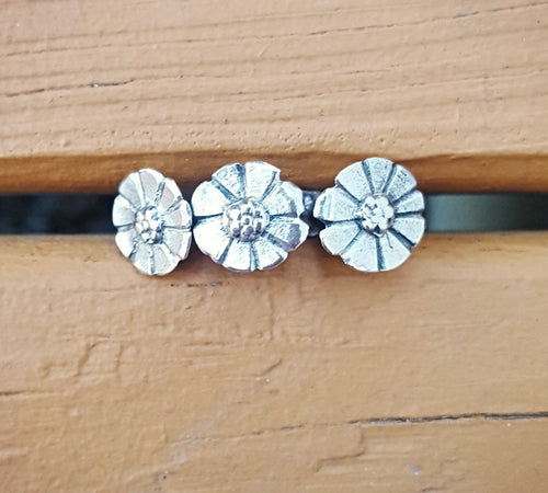 Silver Flower Statement Ring – Kuchi Tribal Afghan Jewelry, Size 7