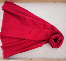 Red Cashmere Wrap: Lightweight Silk Blend Pashmina Shawl