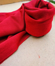 Red Cashmere Wrap: Lightweight Silk Blend Pashmina Shawl