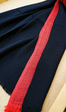 Black Cashmere Scarf: Handwoven Pashmina Shawl with Silk Trim