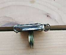 Afghan Kuchi Flower Ring: Tribal Bohemian Silver Ring, Size 7