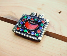 Afghan Kuchi Flower Ring: Tribal Bohemian Silver Ring, Size 7