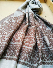 Handwoven Printed Cashmere Scarf: Lightweight Pashmina Shawl