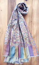 Rangoli Cashmere Scarf: Handwoven Pashmina Shawl, Winter Wrap