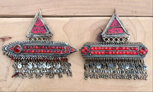 Vintage Kuchi Tribal Hairpins: Afghan Silver Hair Clips (Pair)