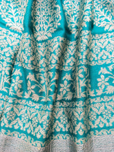 Sea Green Cashmere Scarf: Himalayan Wool Stole, Winter Shawl