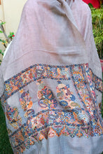 Handwoven Pure Cashmere Scarf: Kani Border Jamawar Shawl