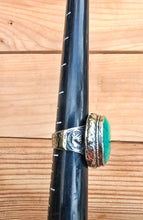 Afghan Turquoise Ring – Size 7, Tribal Statement Jewelry