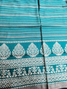 Sea Green Cashmere Scarf: Himalayan Wool Stole, Winter Shawl