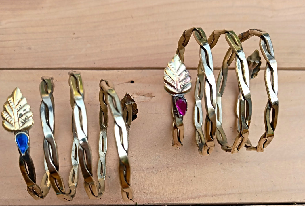 Afghan Tribal Armlet Bracelet: Antique Silver Boho Jewelry