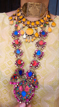Handmade Gold Choker Necklace: Pakistani Tribal Statement Jewelry