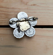 Vintage Kuchi Tribal Hairpin: Afghan Silver Flower Barrette