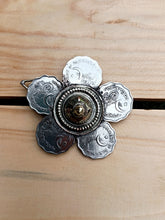 Vintage Kuchi Tribal Hairpin: Afghan Silver Flower Barrette