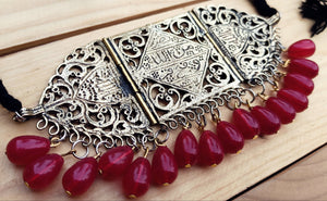 Handmade Pakistani Choker Necklace: Ethnic Tribal Statement Jewelry