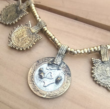Handmade Afghan Tribal Necklace: Vintage Kuchi Coin Jewelry