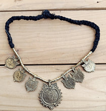 Handmade Afghan Tribal Necklace: Vintage Kuchi Coin Jewelry