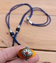 Afghan Onyx Kuchi Pendant Necklace: Boho Statement Jewelry