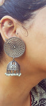 Sterling Silver Jhumka Earrings: Indian Banjara Tribal Jewelry