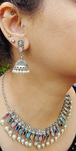 Sterling Silver Banjara Jhumka Earrings: Indian Tribal Jewelry