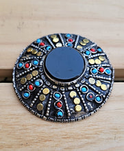 Afghan Aqeeq Stone Ring: Adjustable Tribal Silver Jewelry