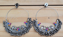 Chand Tara Earring- Statement earrings- Afghan earring- bohemian earring- Ethnic earring.Tribal hoop.Bedouin Jewelry. Kuchi jewelry- Moon