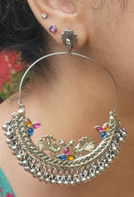 Chand Tara Earring- Statement earrings- Afghan earring- bohemian earring- Ethnic earring.Tribal hoop.Bedouin Jewelry. Kuchi jewelry- Moon