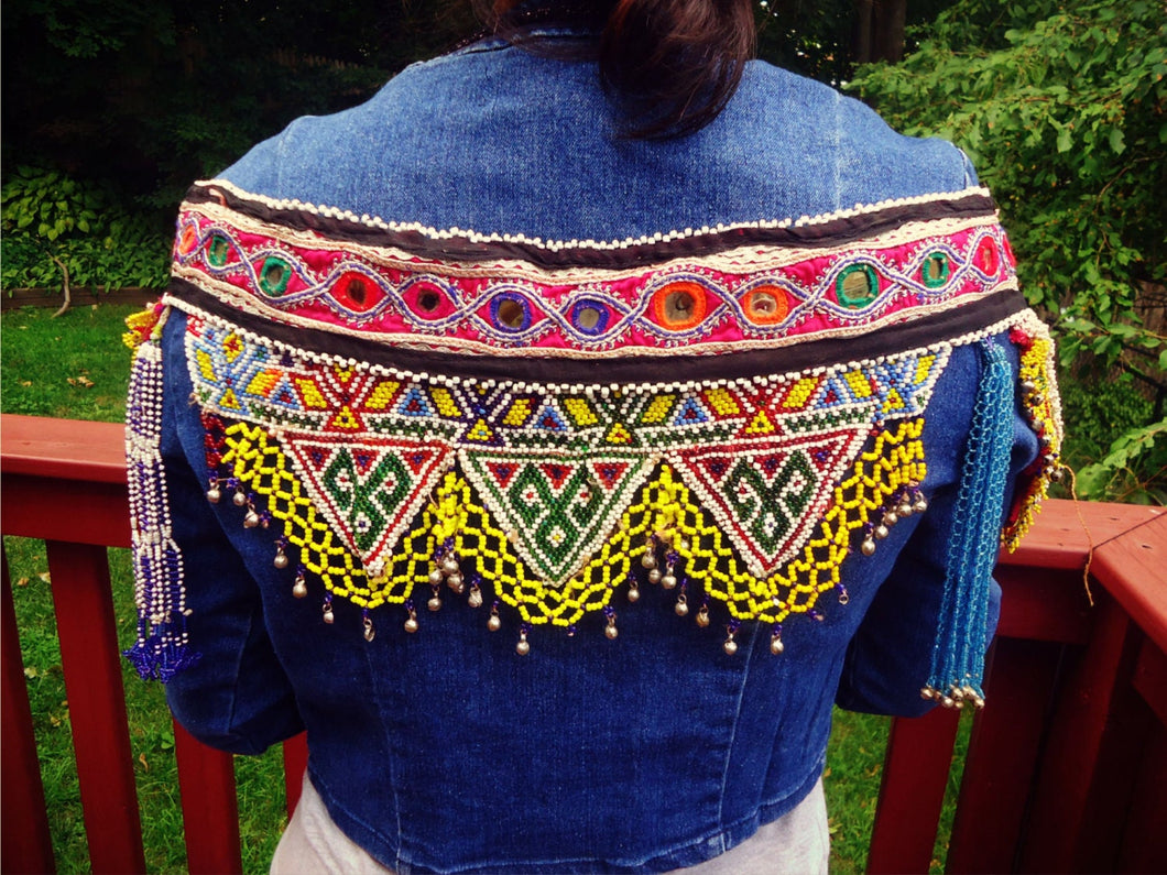 Afghan Kuchi Tribal Belt: Embroidered Beaded Boho Fashion