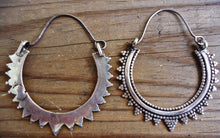 Boho earrings-Hoop earrings- Dangle earrings- Tribal earrings- Large hoops- Earrings- Jewelry- gypsy jewelry- Bedouin jewelry
