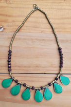 Afghan Green Onyx Necklace: Tribal Kuchi Jewelry