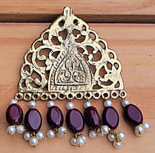 Tribal Hoop Earrings: Kuchi Afghan Jewelry with Pink & Green Enamel