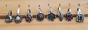 Adjustable Indian Nose Ring: Tribal Boho Septum Jewelry