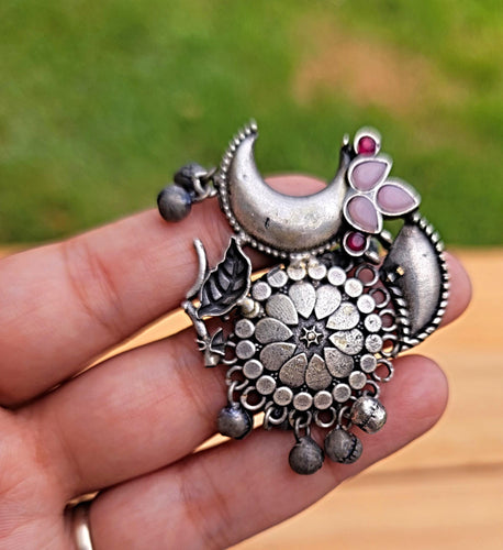 Turquoise & Coral Mosaic Ring: Adjustable Bohemian Brass Jewelry