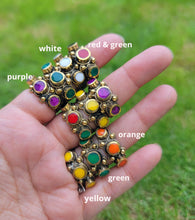 Stacking ring- Turquoise stacking rings- Stone rings-  Tibetan Amulet Tribal turquoise ring .Gypsy rings.Boho rings-  Bohemian Jewelry.