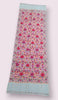 Embroidered Cashmere Shawl: Nepal Pashmina Scarf, Kalamkar Silk, Red scarf
