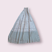 Embroidered Cashmere Shawl- 100% Cashmere- Cashmere Shawl-  Pashmina scarf- Cashmere Scarf-- Winter Pashmina Shawl- Cashmere shawls- Coffee