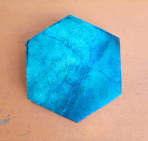 Turquoise Stone Jewelry Box: Tibetan Silver Alloy Ring Dish