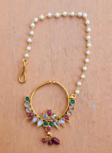 Indian Nose Ring: Bohemian Ethnic Septum Hoop - Bridal Nath Phool