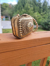 Handcrafted Brass Clutch Bag: Arabian Nights Inspired, Vintage Boho Design