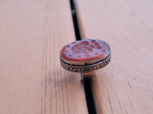 Red aqeeq ring