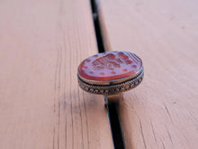 Red aqeeq ring