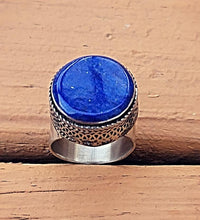Lapis Lazuli- Lapis ring- Afghan lapis ring- Vintage ring- Statement ring .Vintage Lapis Ring.Vintage Turquoise rings.