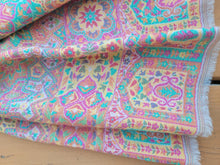 Handwoven Pink Cashmere Scarf: Jamawar Pashmina Shawl