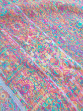 Handwoven Pink Cashmere Scarf: Jamawar Pashmina Shawl,Pure cashmere scarf