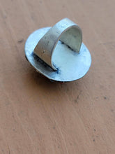 Afghan Turquoise Ring: Vintage Silver Alloy, Tribal Jewelry