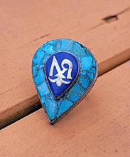 Tibetan Ring Turquoise & Coral -Ring.Tibetan Jewelry.Jewelry from Nepal.One of a kinf Rings.Turquoise stone rings.Coral Ring.Silver