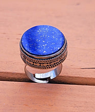 Lapis ring- yemen ring lapis jewelry.Tribal Bohemian Jewelry.Tribal Gypy lapis lazuli Ring. Antique Ethnic Middle Eastern.